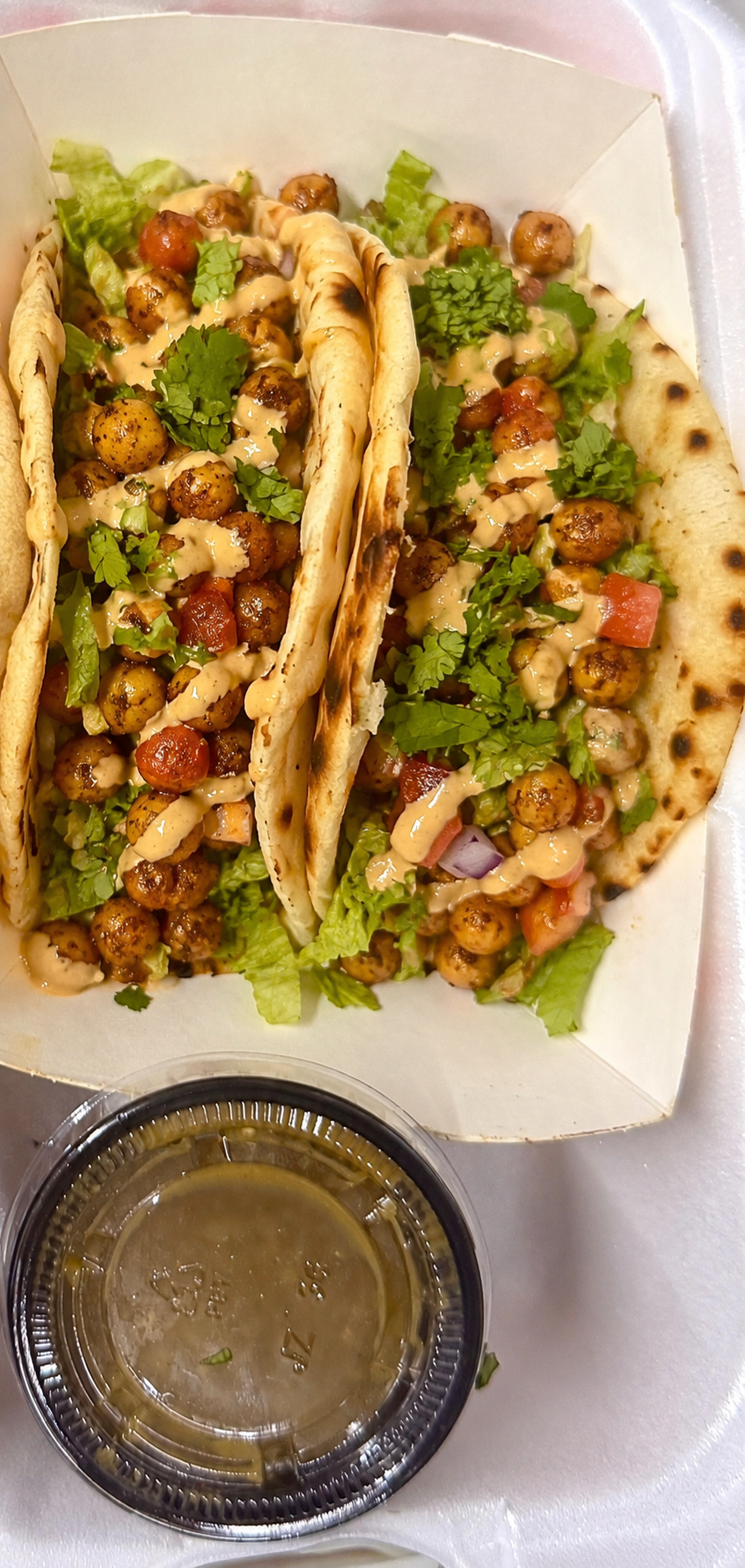 Fiesta Chickpeas Tacos (V).