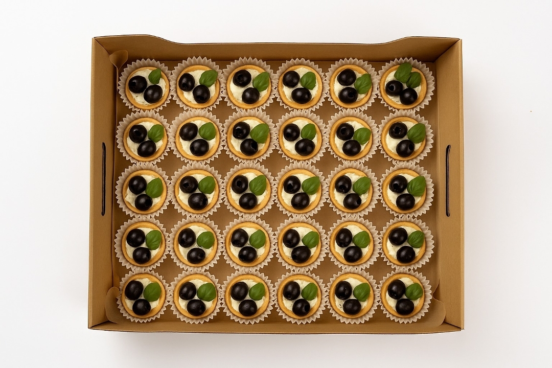 Kalamata Olive Baby Tart Platter.