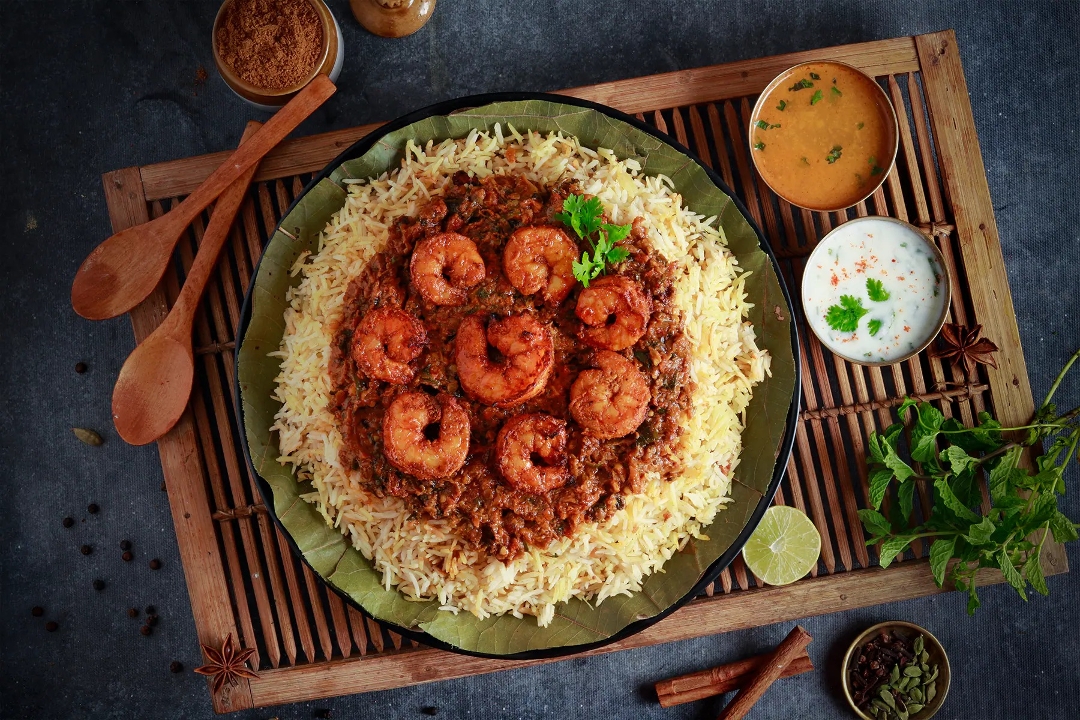 Shrimp Pulav.