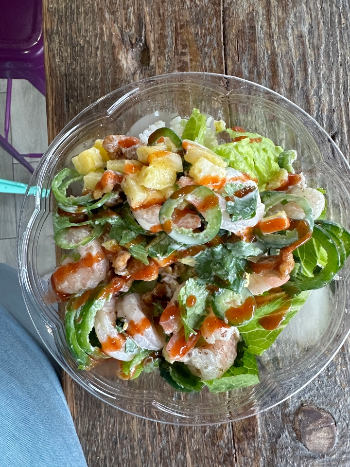 Honey Pineapple Shrimp.