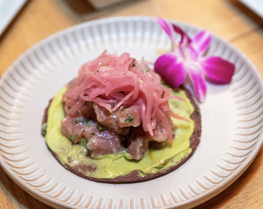 Azulik Tuna Tostada.