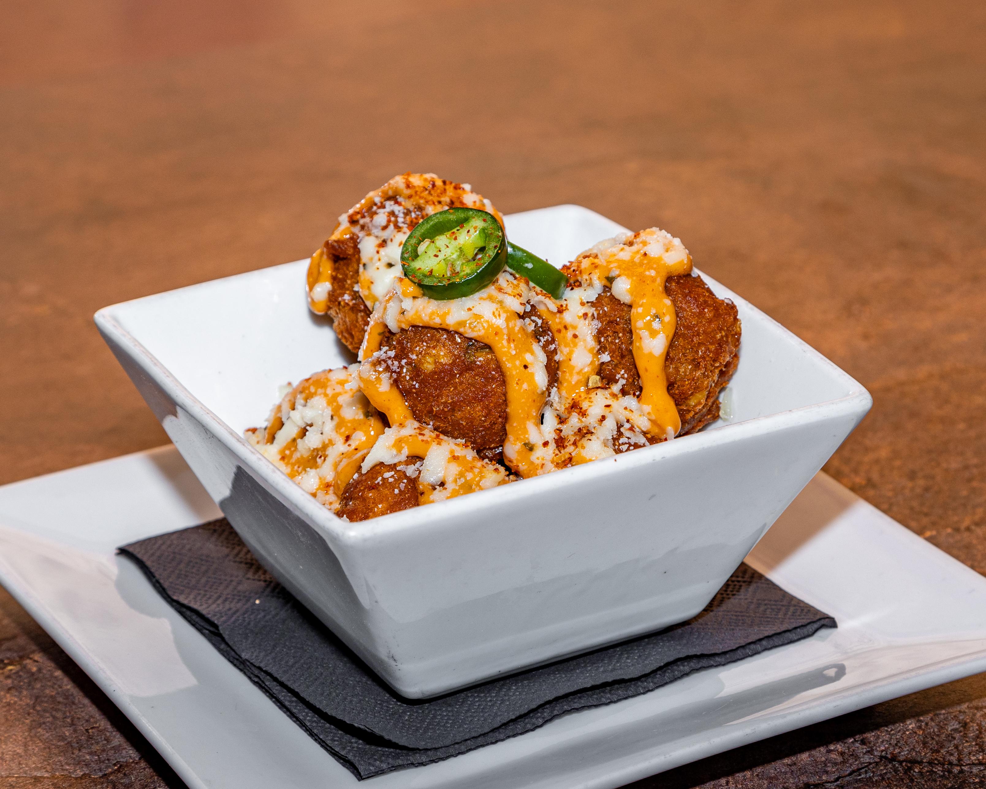 Elote Hush Puppies.