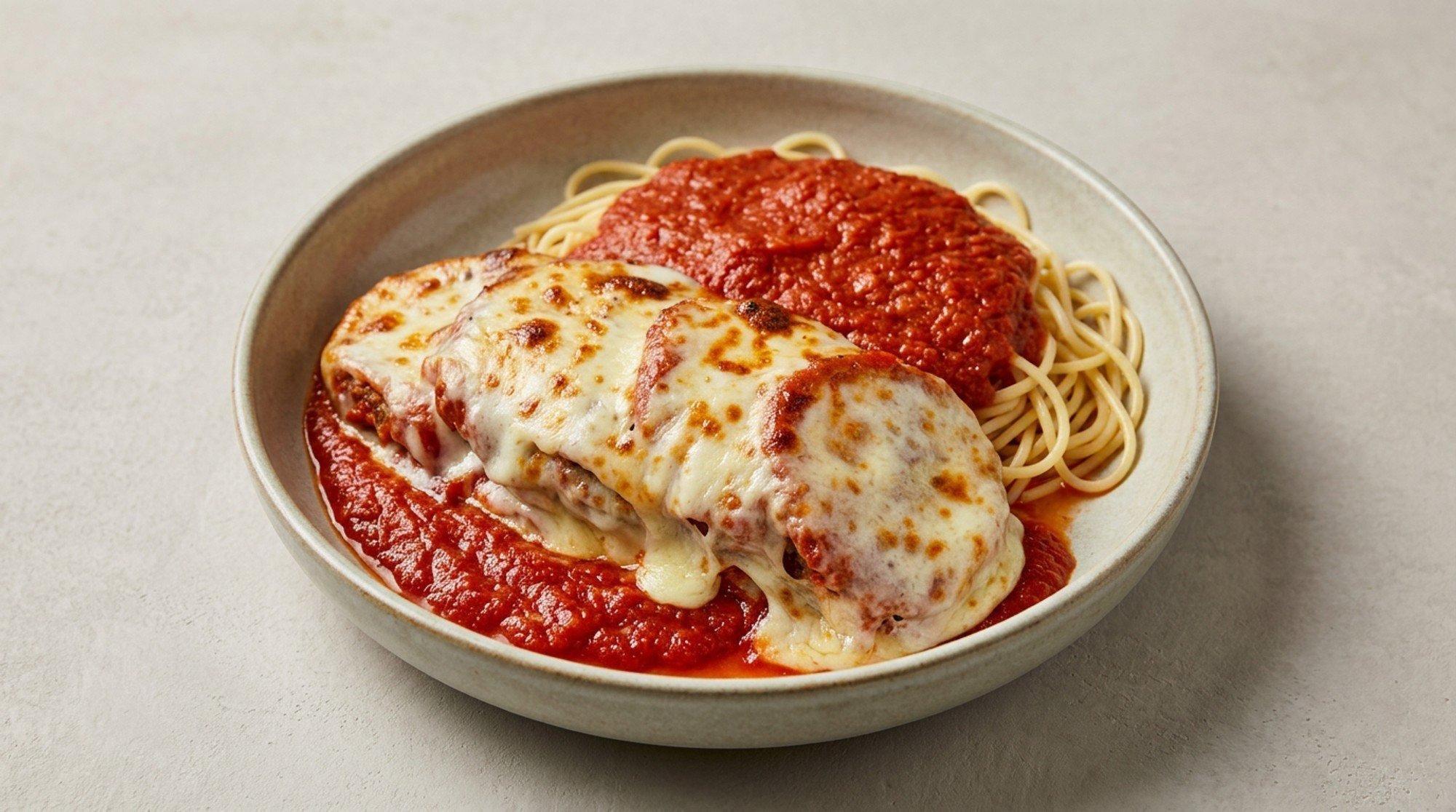 Eggplant Parmigiana.