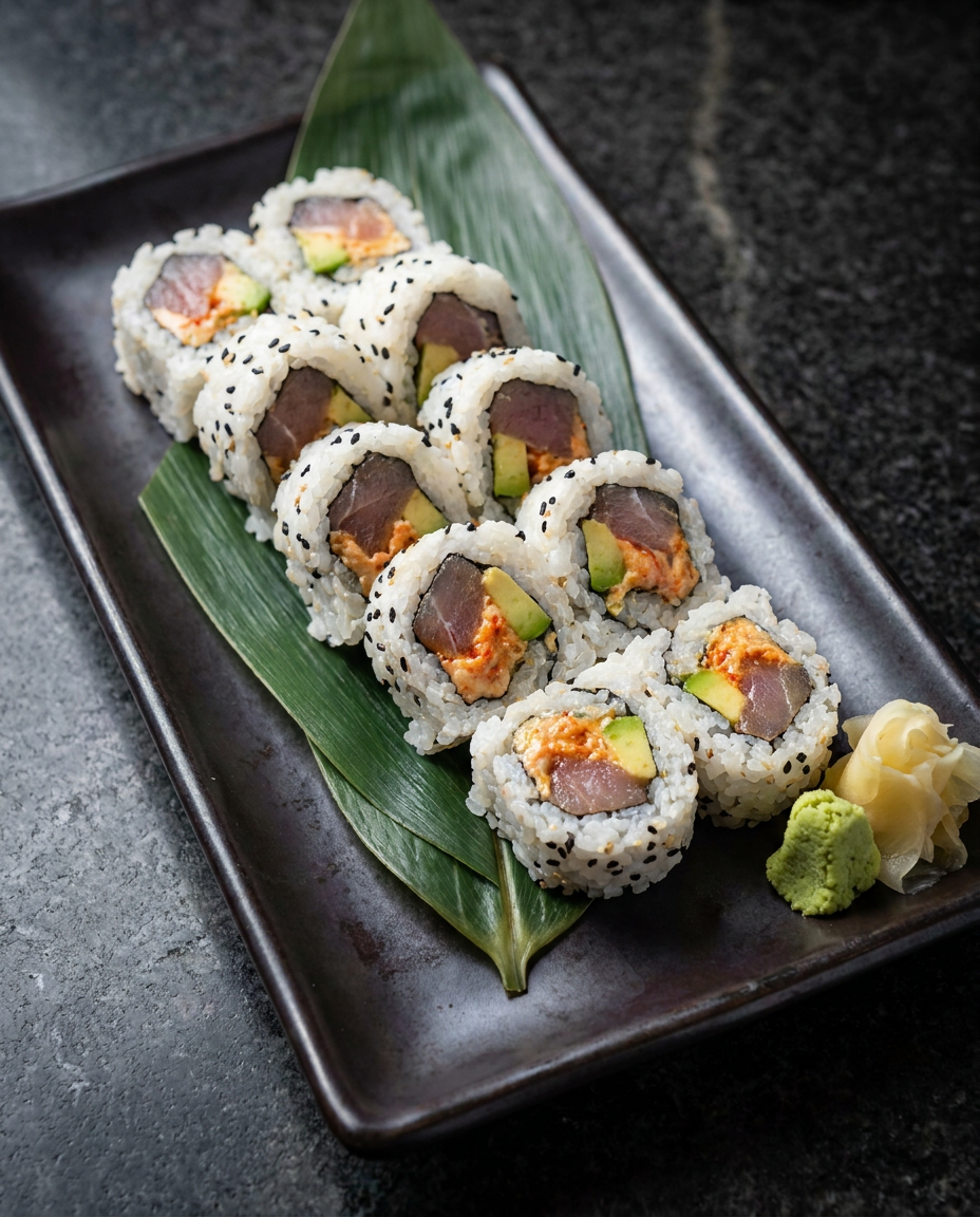 Spicy Albacore Roll Maki.