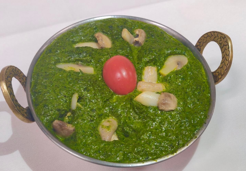 Palak Mushroom.