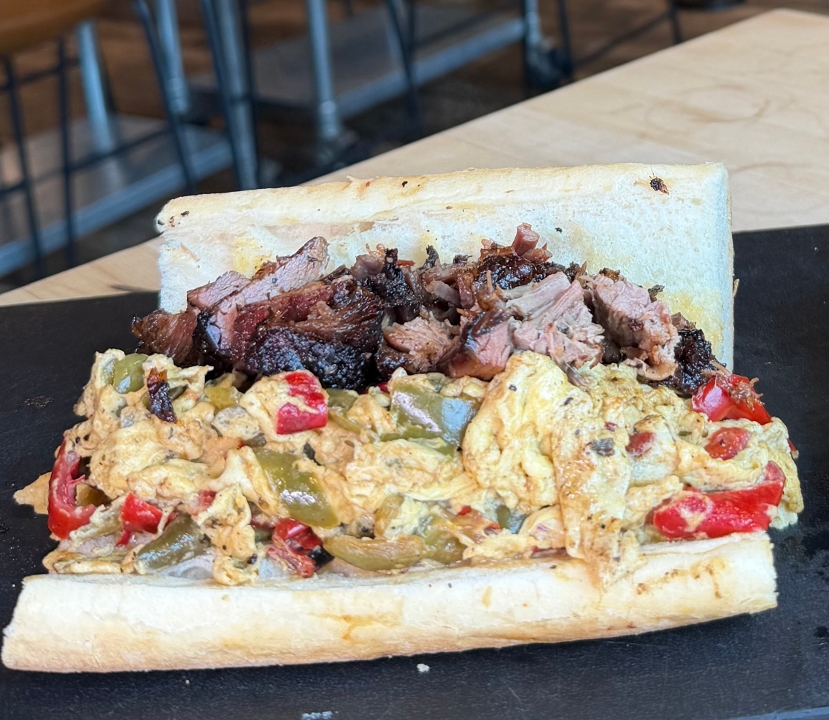 Pepper & Egg Sandwich.