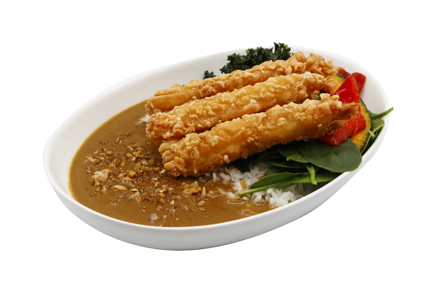 Shrimp Tempura Curry.