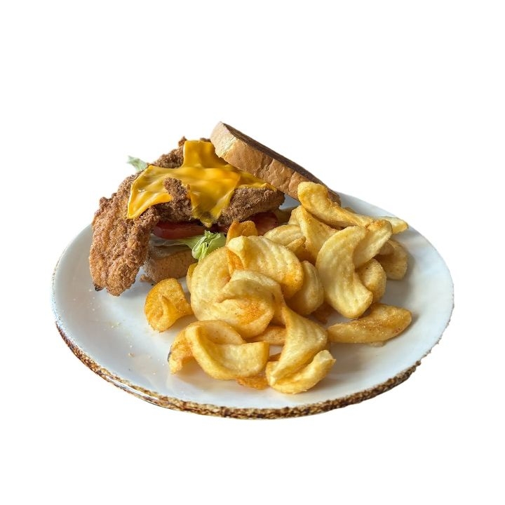 Fried Chicken Tender Sandwich.
