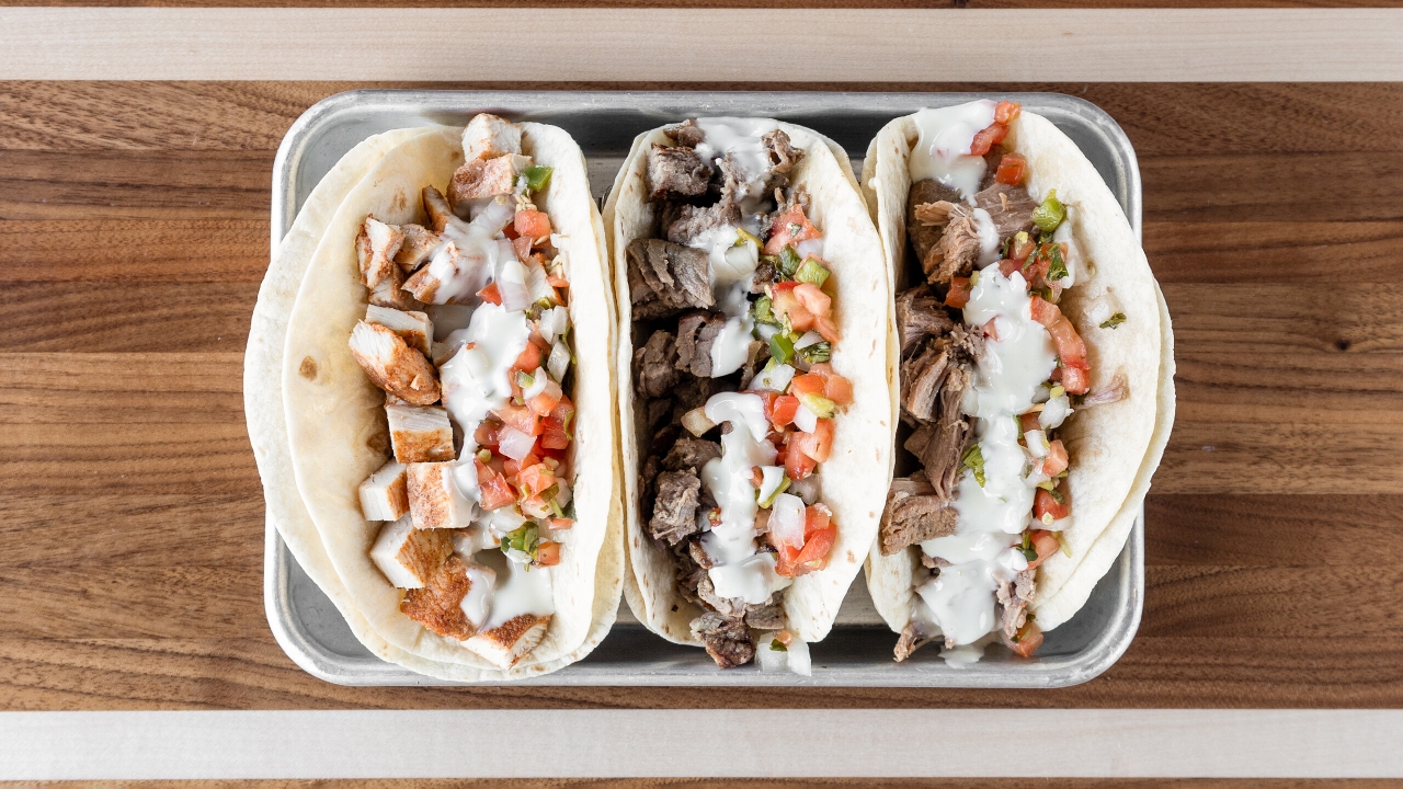 3 for 12 Ground Beef Tacos.
