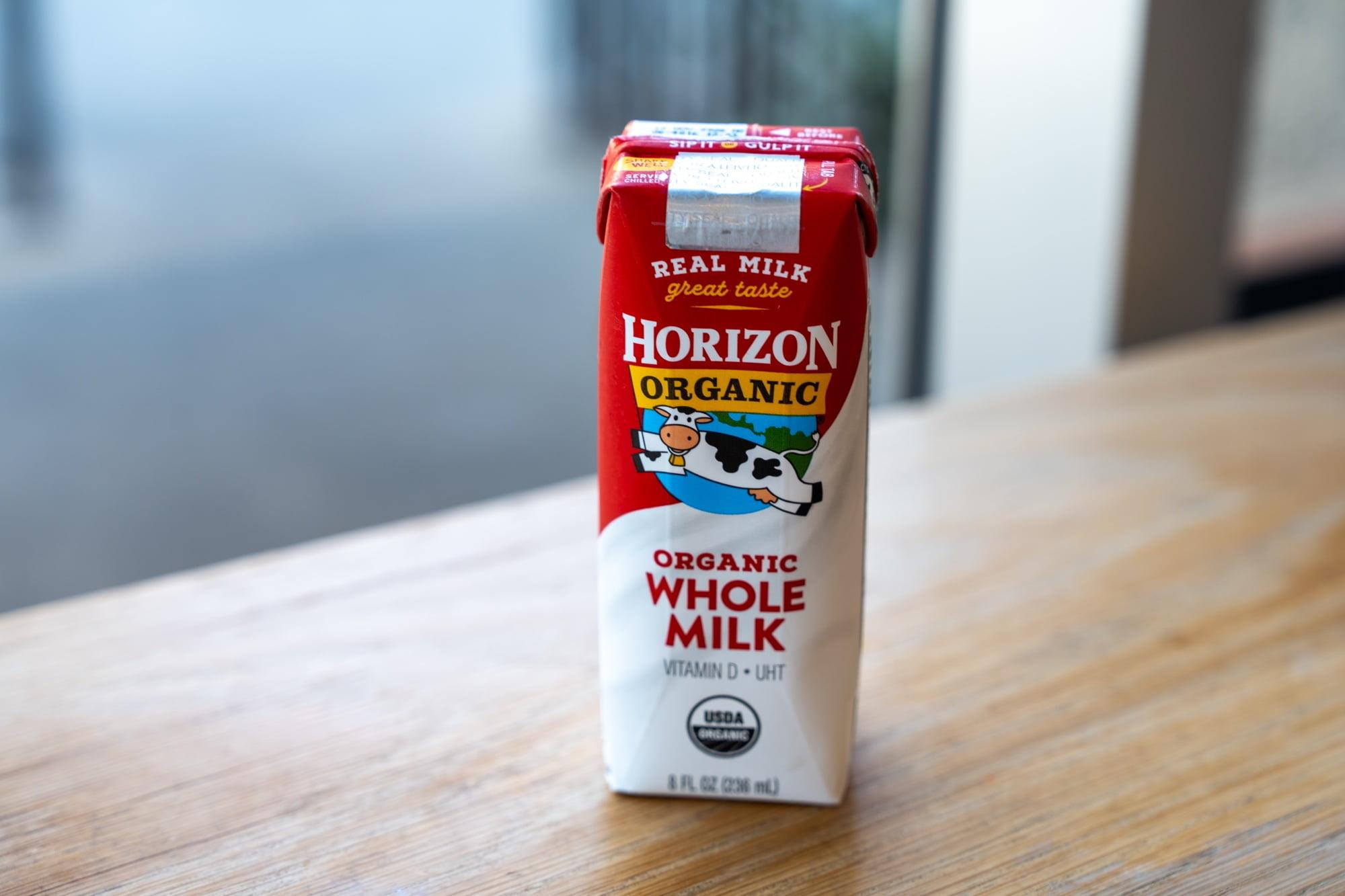Organic Horizon White Milk.