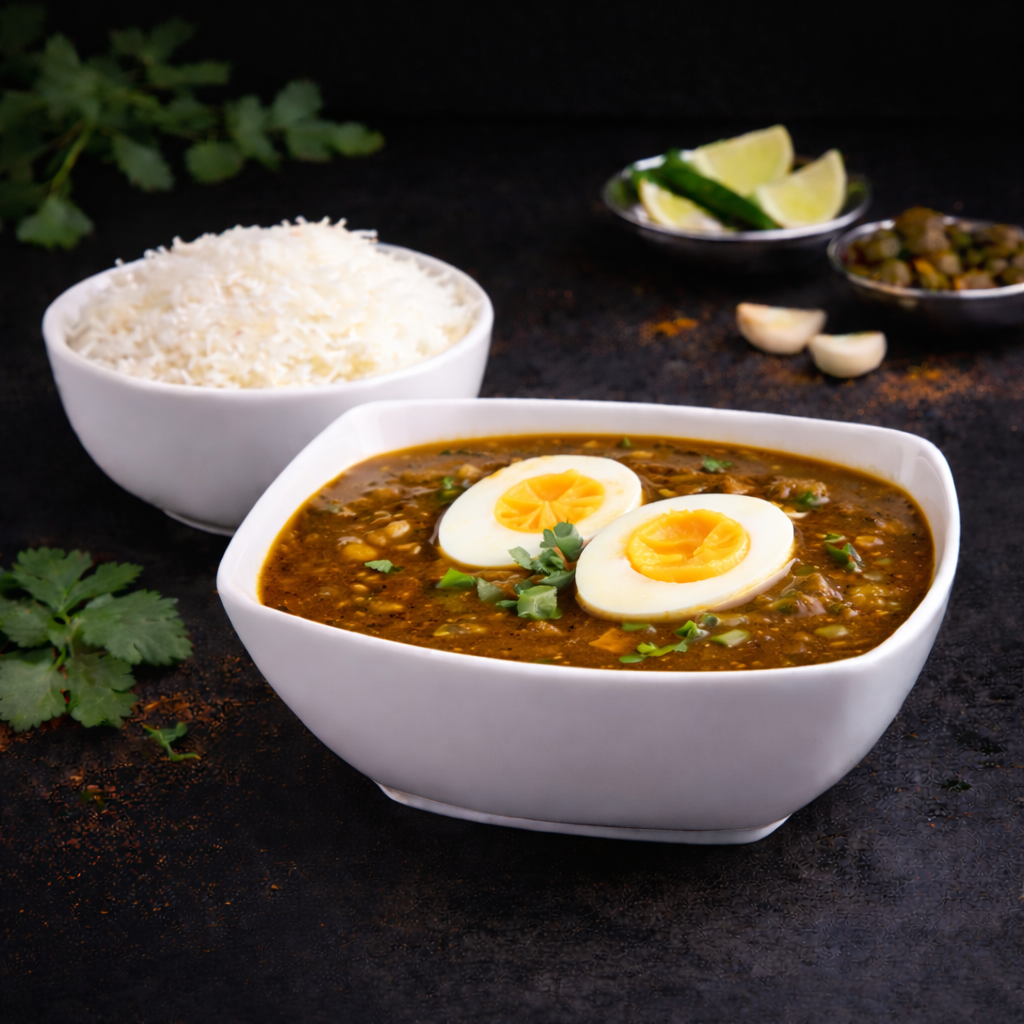 Ulavacharu Egg Curry (Horse Gram Egg Curry).