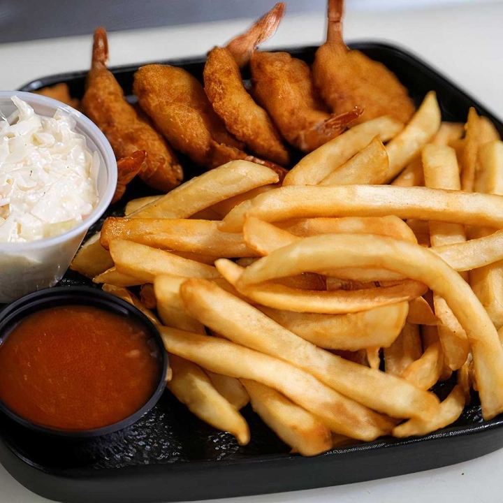 Buffalo fried shrimps (6).