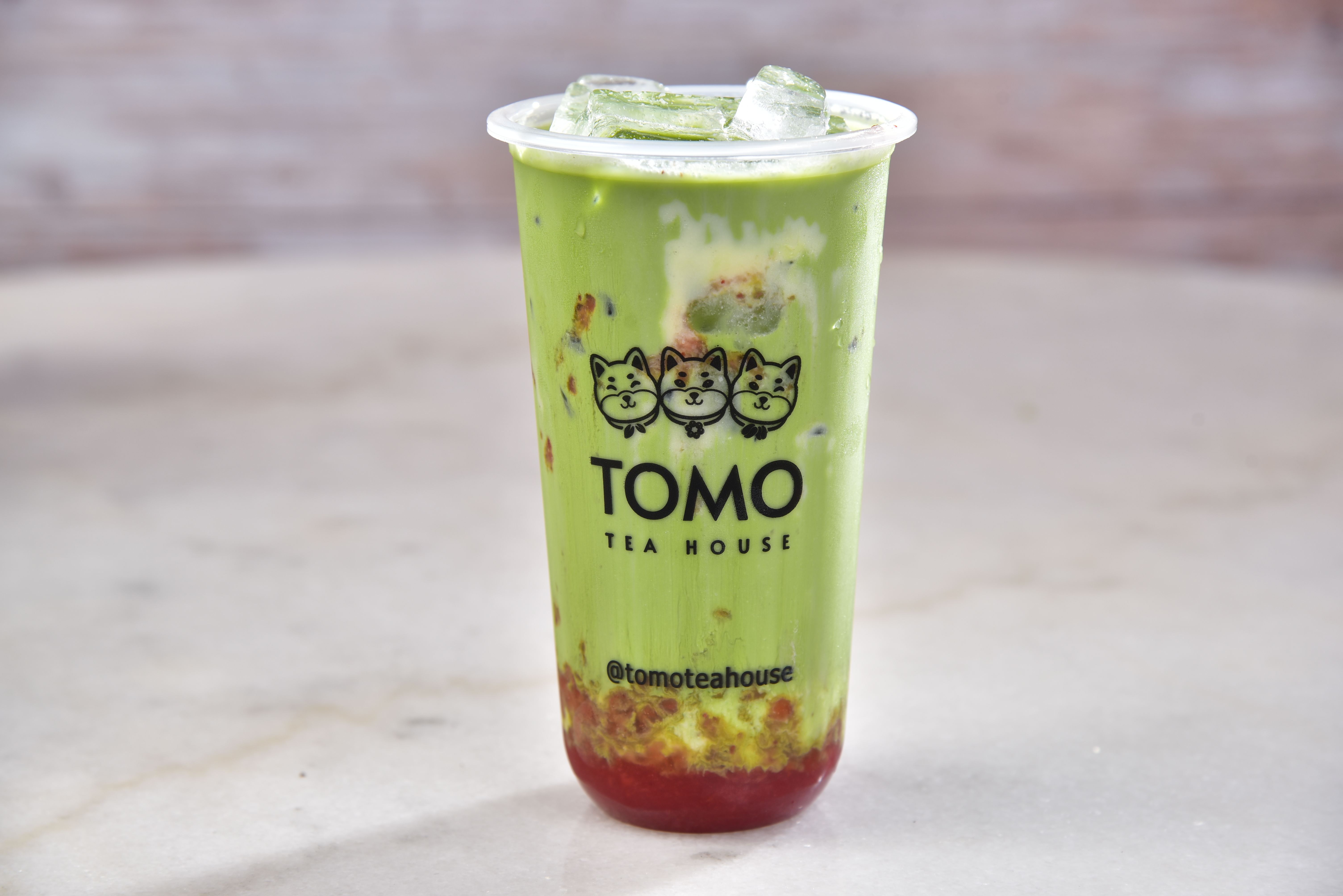 Strawberry Banana Matcha Bliss.