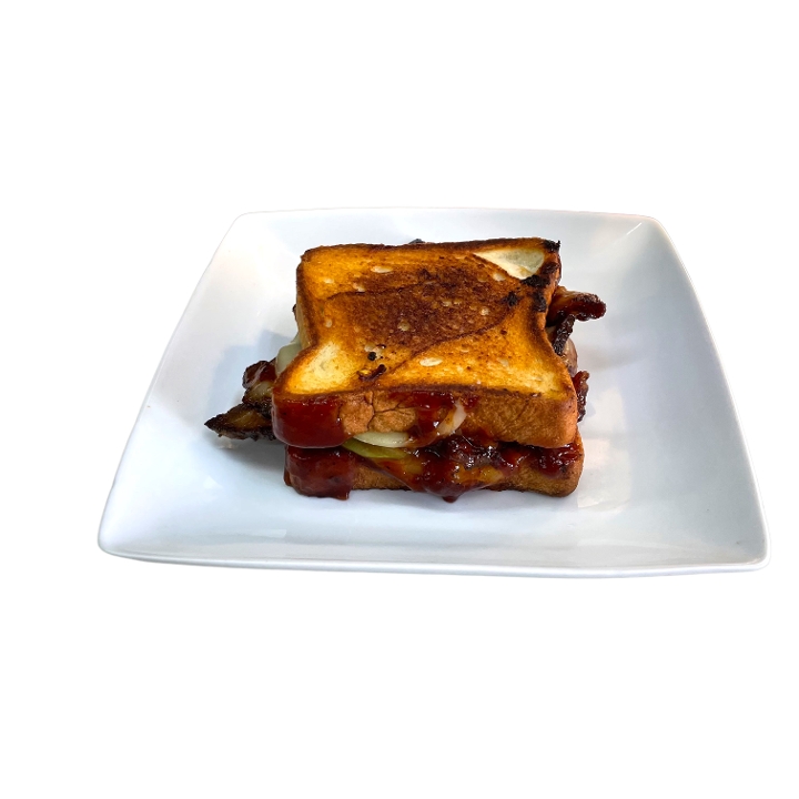 BBQ Brisket Melt & Fries.