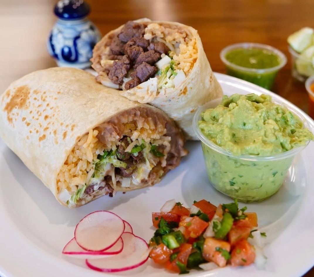 Classic Burrito Lengua.