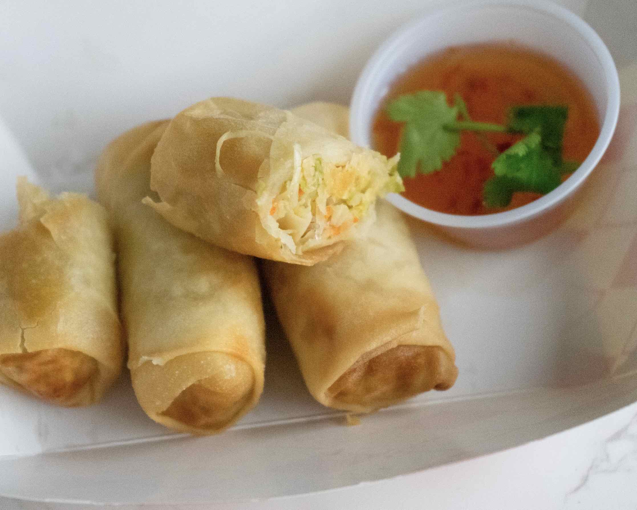 Vegetable Spring Rolls - Vegan Crispy Rolls (3).