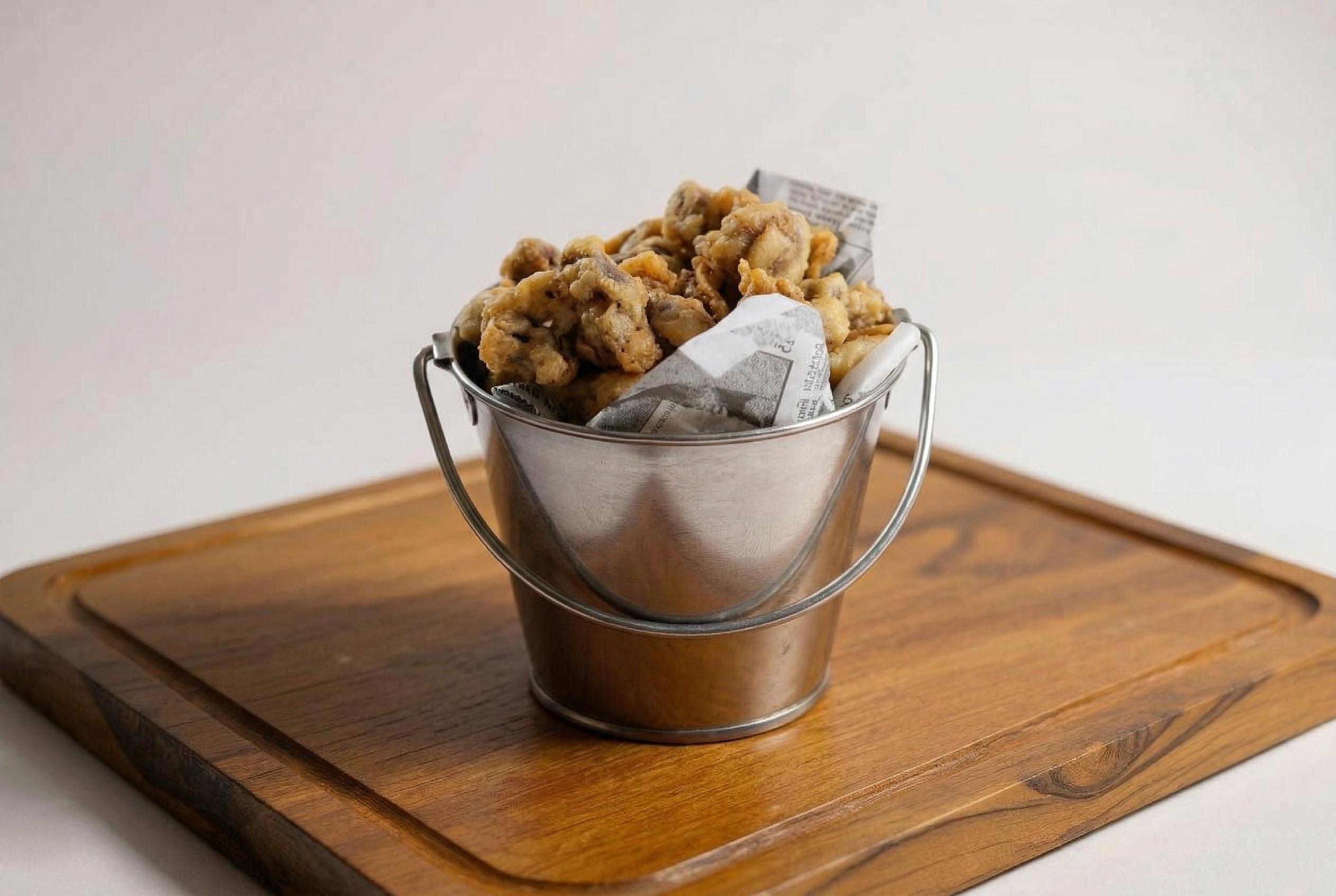 Beer Battered Mushrooms.
