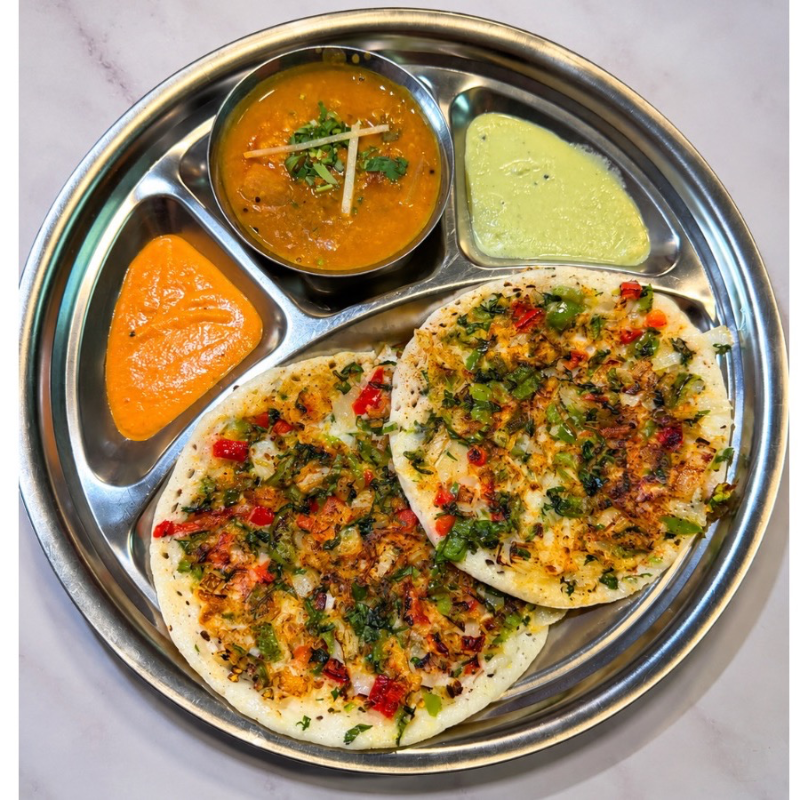 Onion Tomato Uttapam.