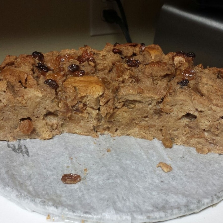 Bread Pudding with Rum cream Sauce.