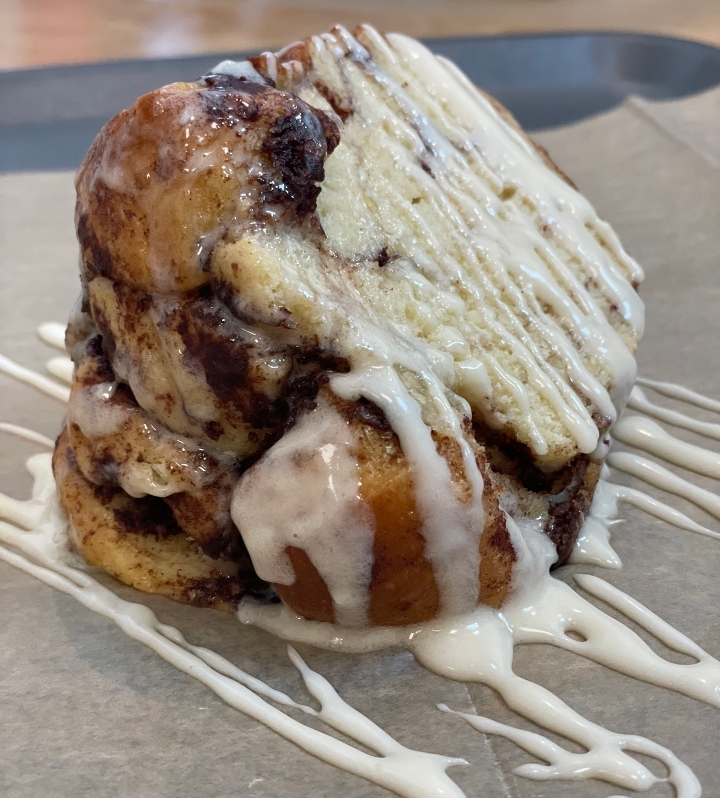 Cinnamon Roll Bread Pudding.