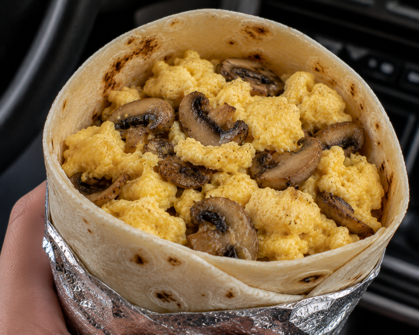 Egg & Mushrooms.