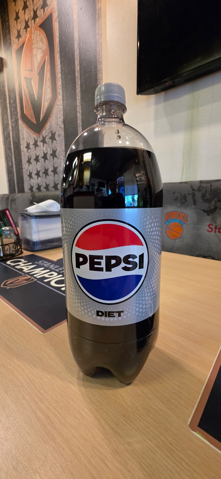2 Liter Bottle Diet Pepsi.