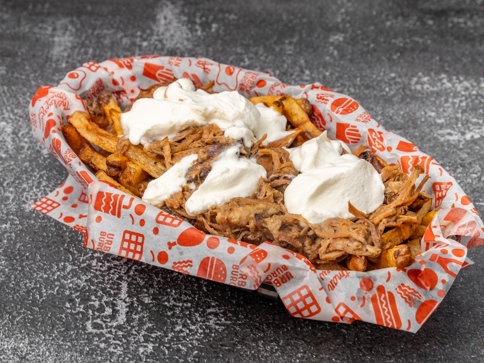 Porky & Sour Cream Fries.