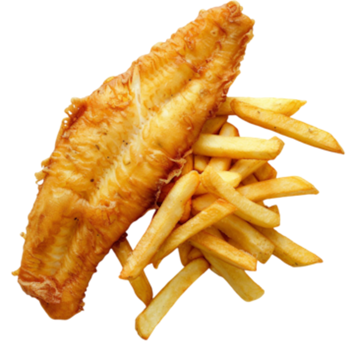 1 Pieces Cod Fish & Chips.