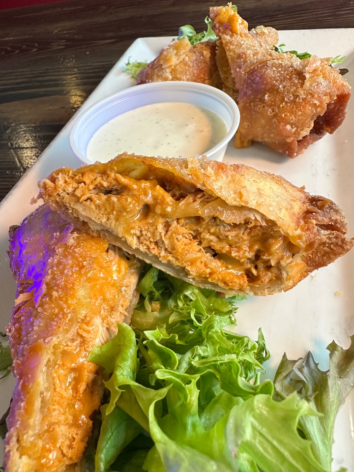 Buffalo Chicken Eggrolls.