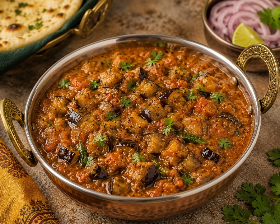 Egg Plant Curry.