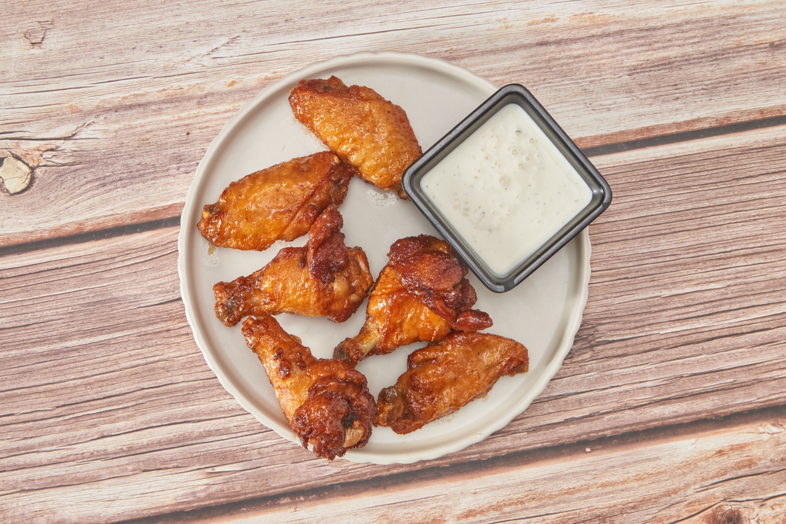 Peach Habanero Wings.