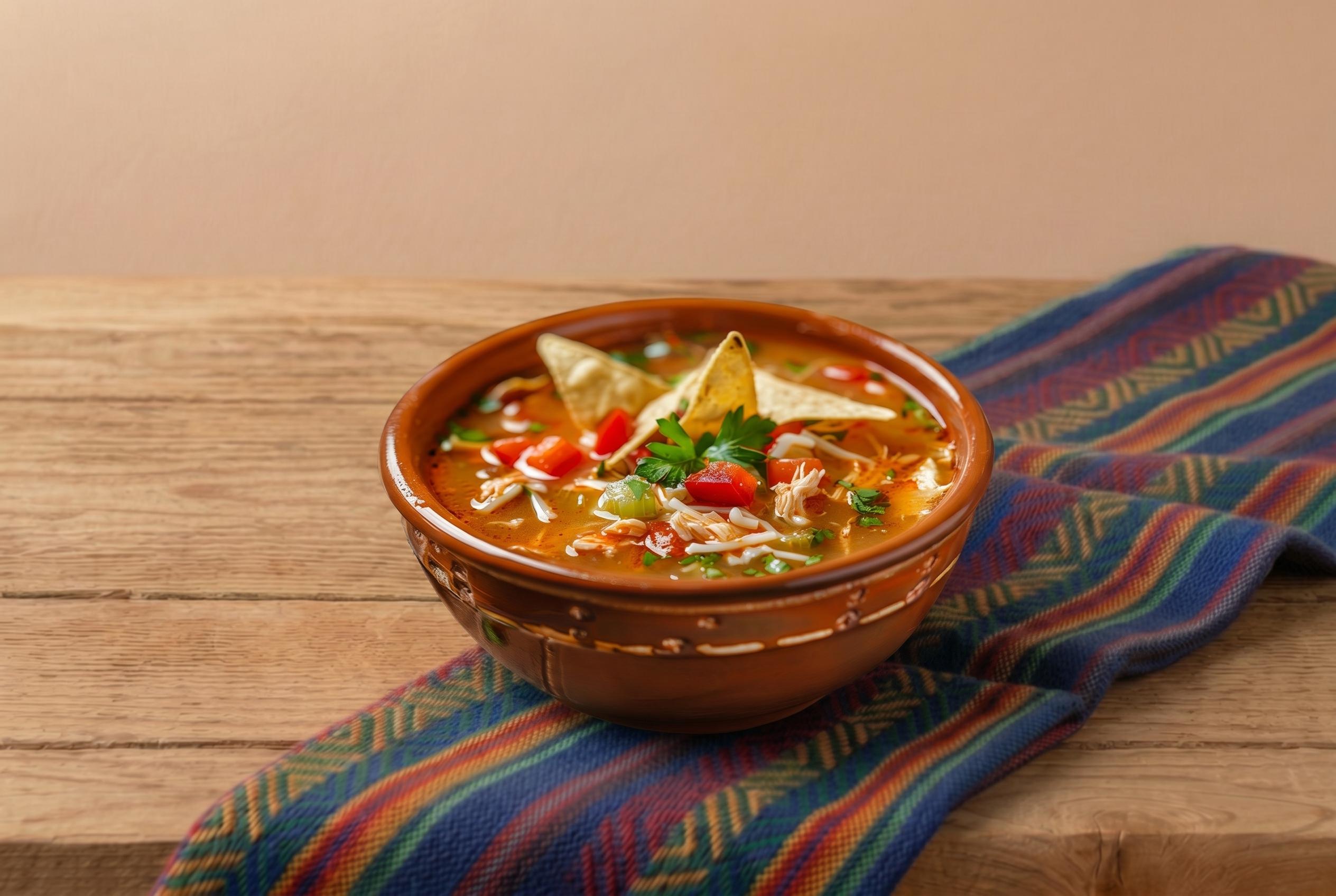 Homemade Tortilla Soup.