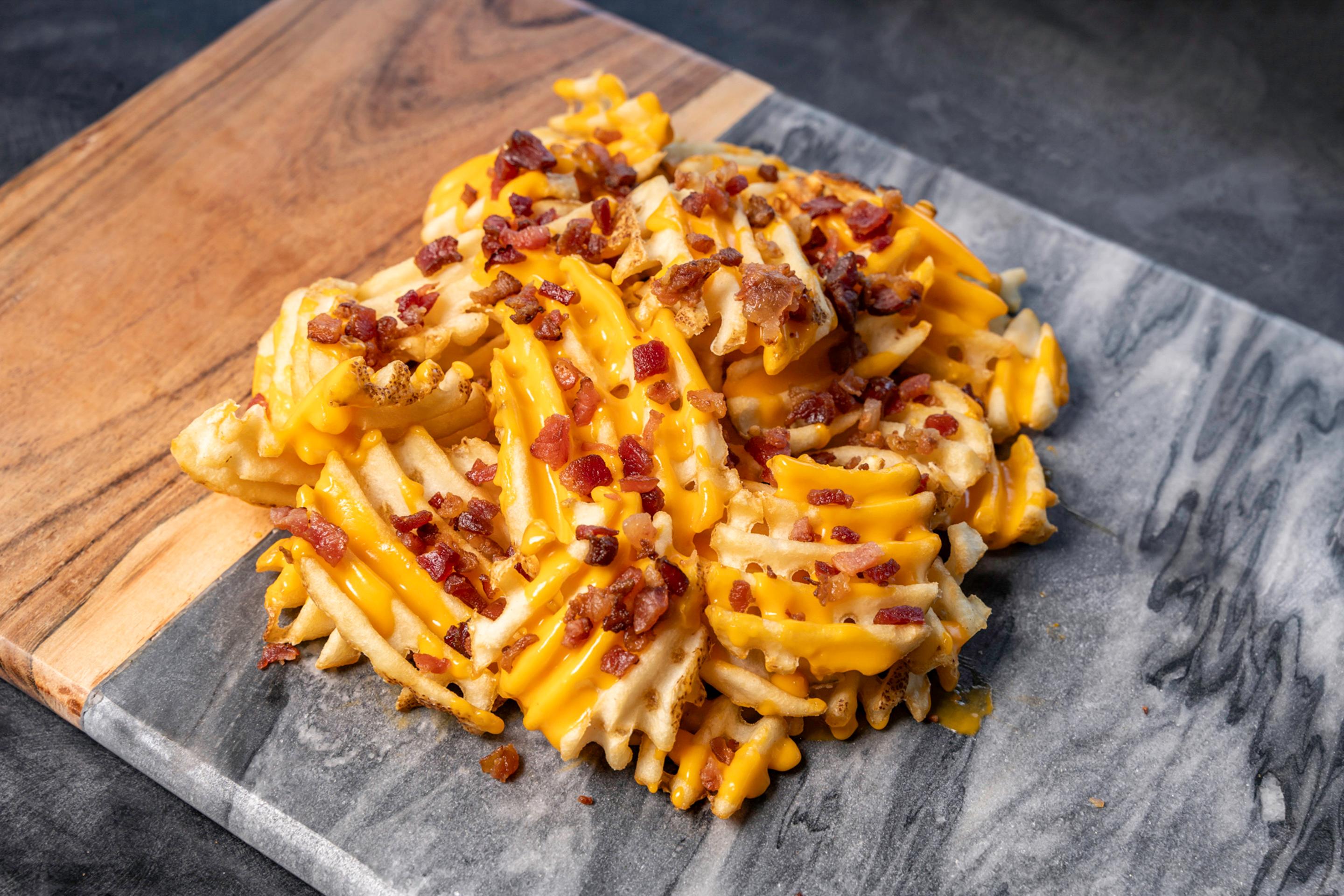 Waffle Bacon Cheese Fries.