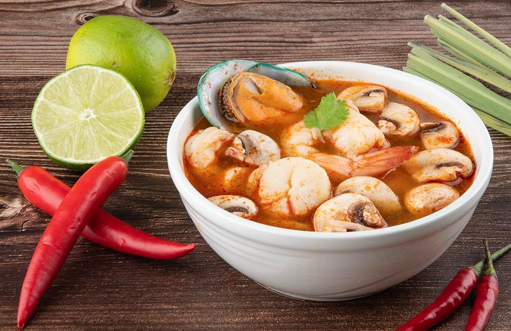 Seafood Tom Yum Soup.