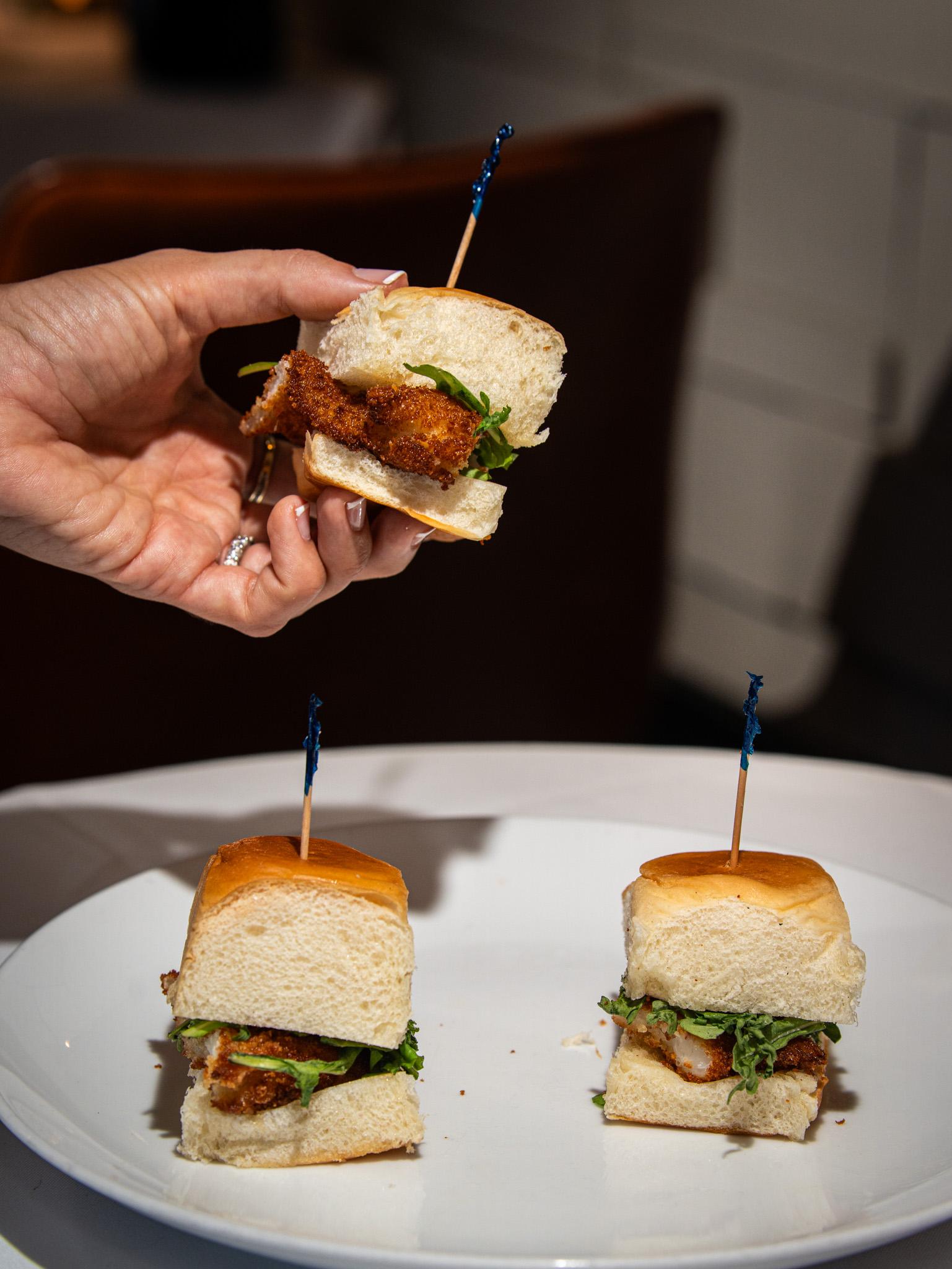 Crispy Lobster Sliders.