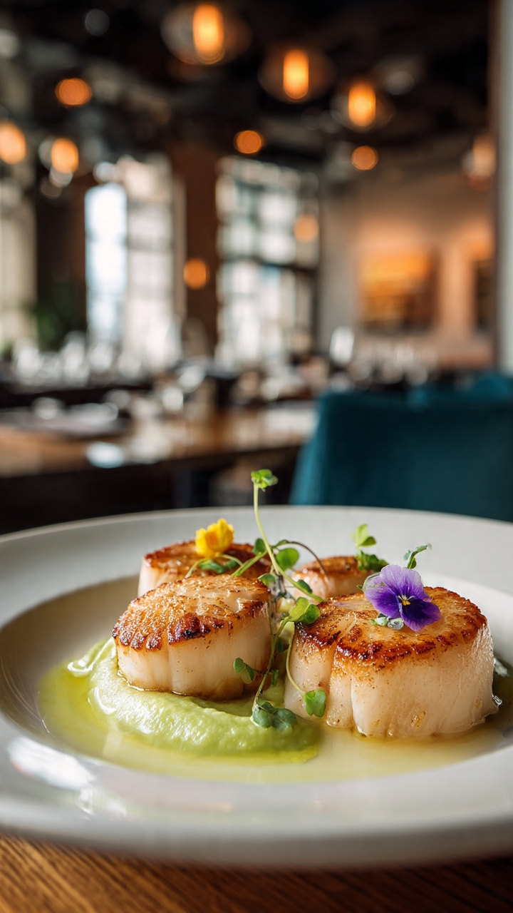 Pan Seared Scallops.