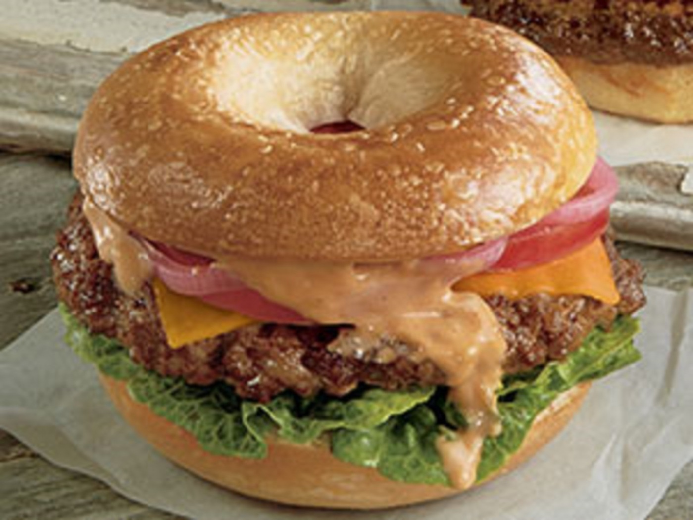 BAGEL Burger.