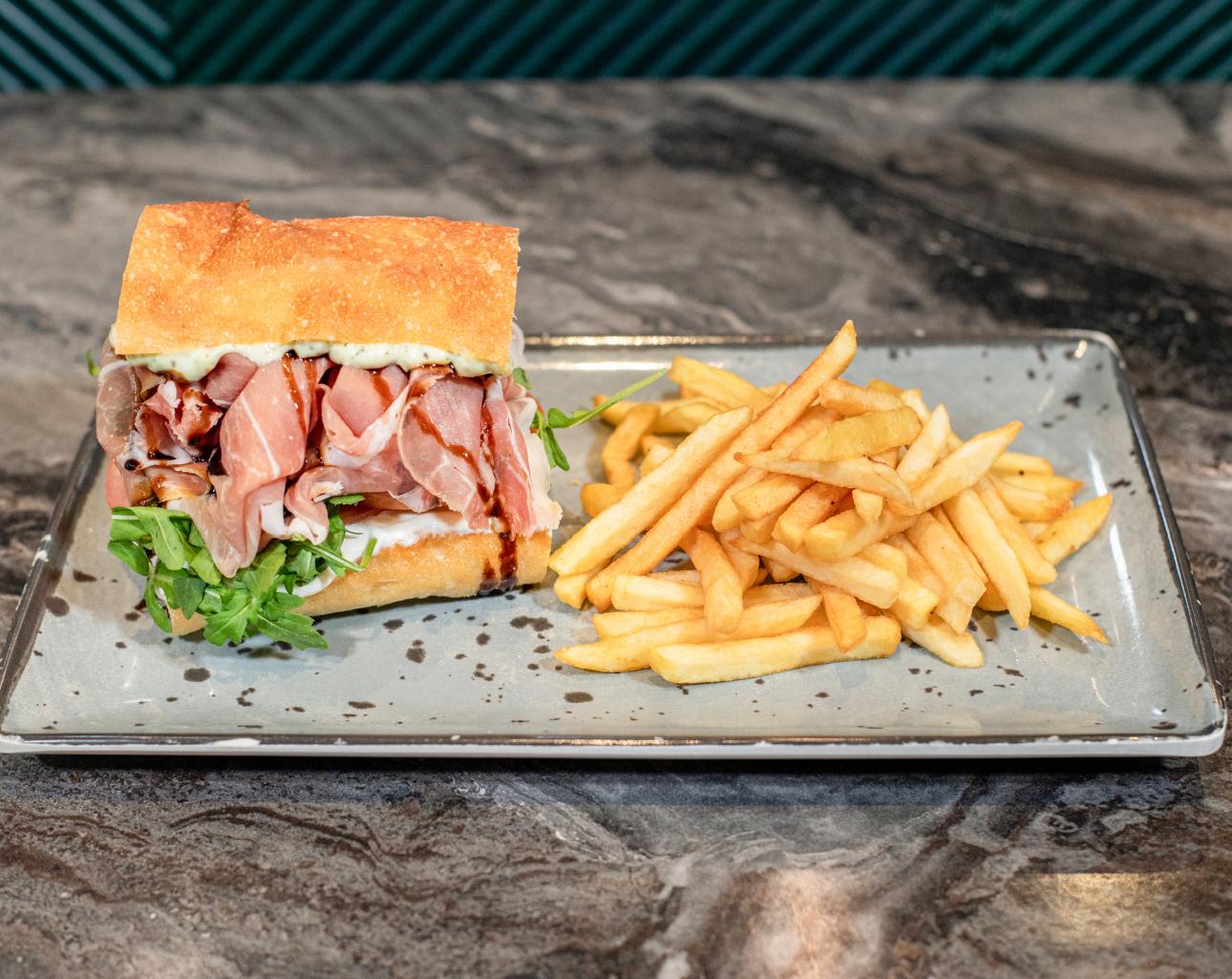 Half Sandwich & Fries.