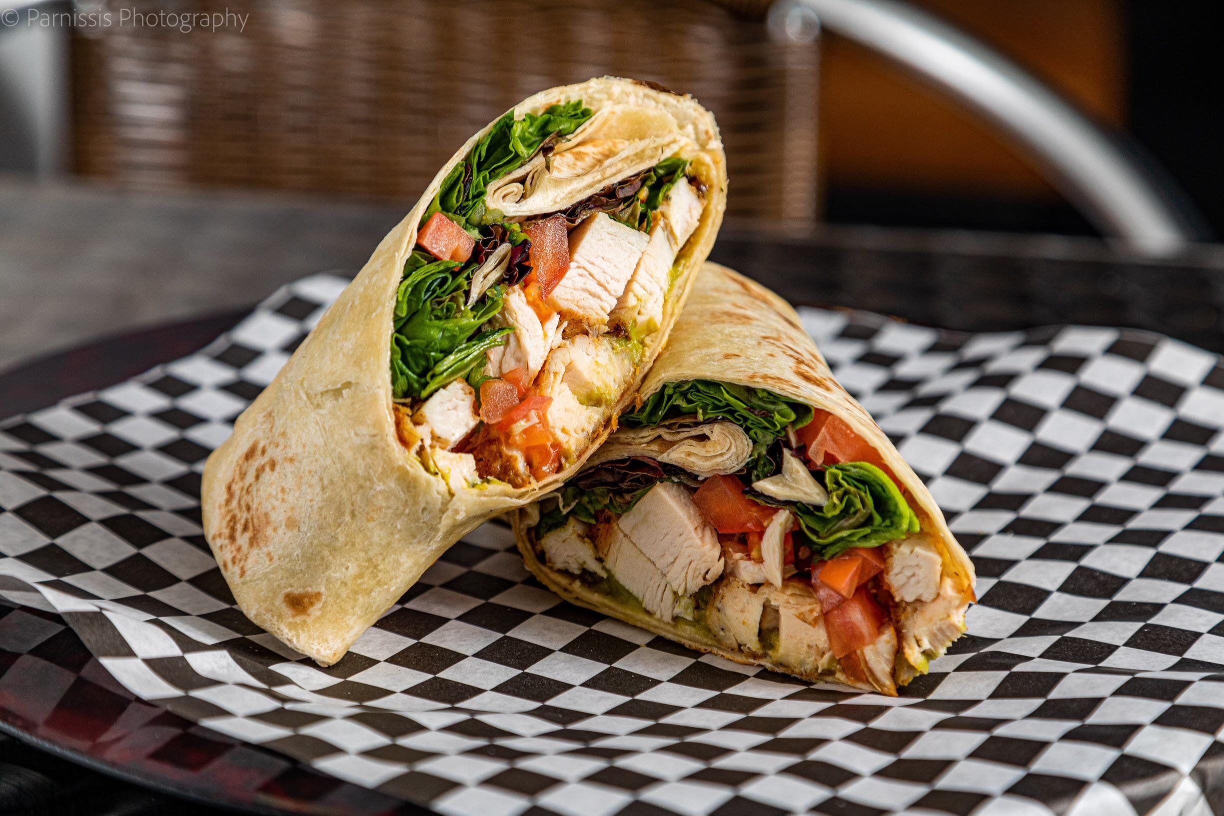 CHICKEN CAESAR WRAP.