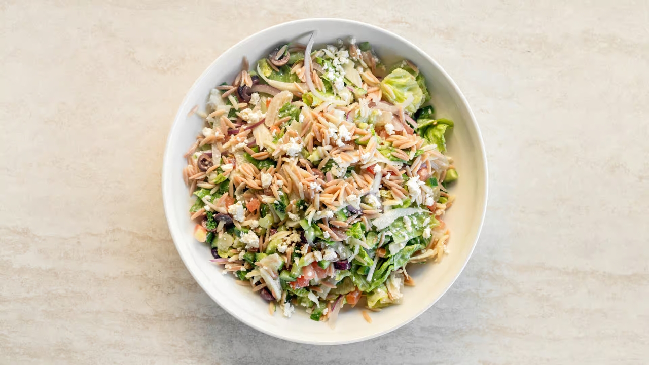 Greek Orzo Salad.