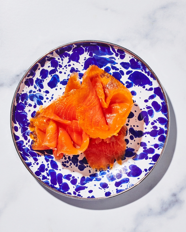 Full Portion of Smoked Salmon.