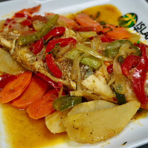 Steam Snapper Dinner.