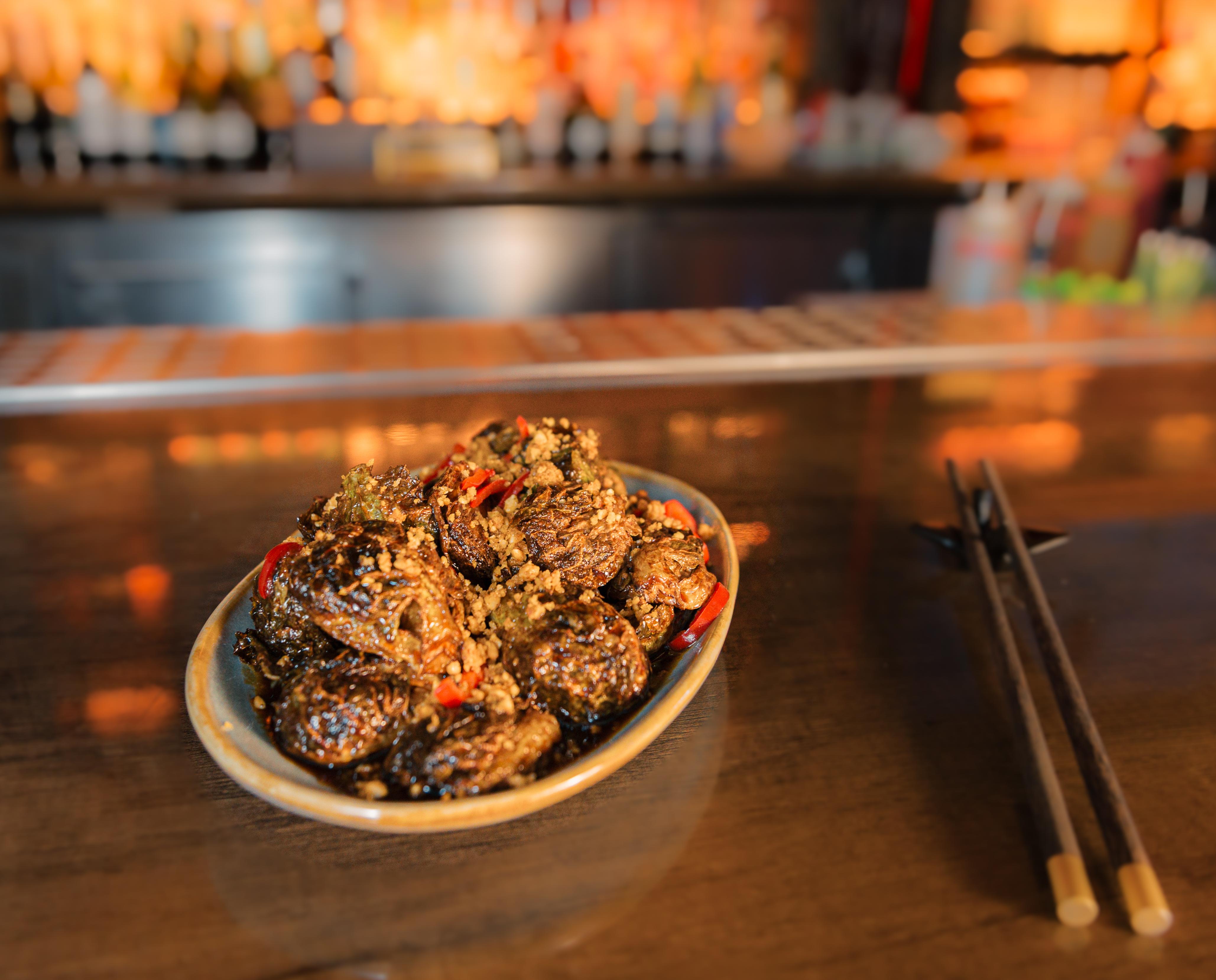 Crispy Brussels Sprouts.