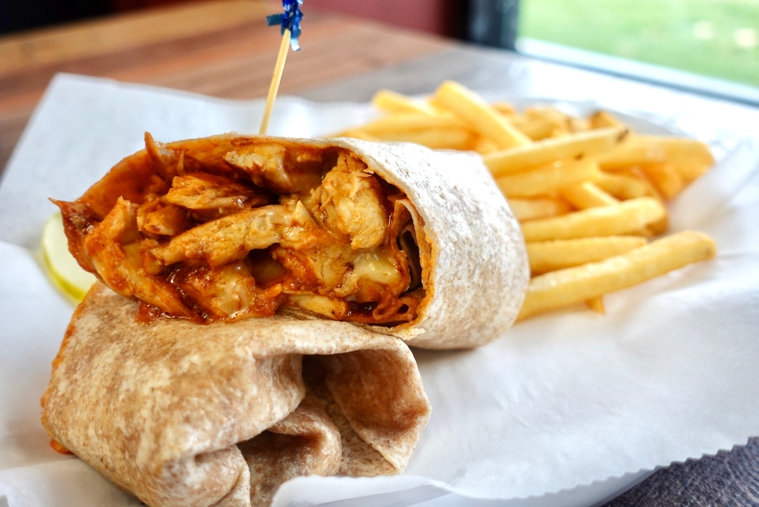 Buffalo Grilled Chicken Cheese Wrap.