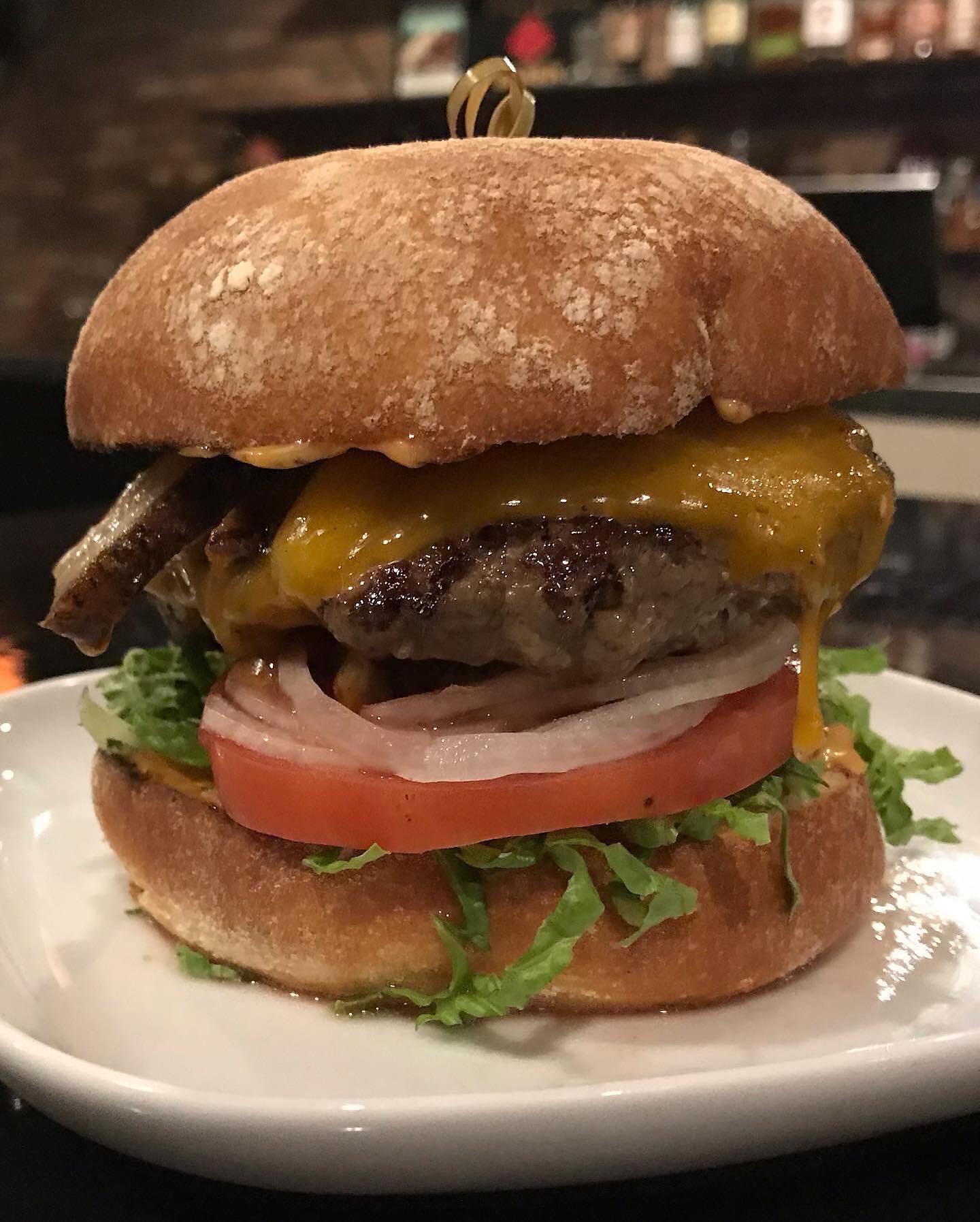 The Bal-Mont Burger (w/ pork belly) (gfo).