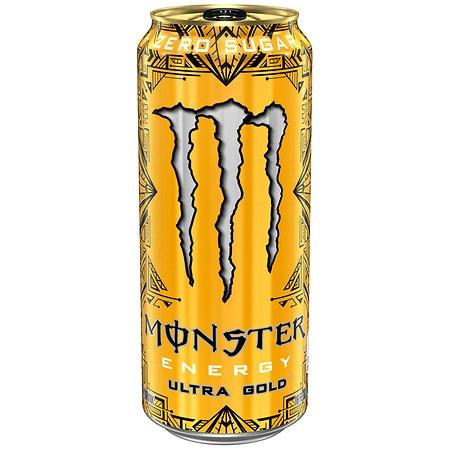 Monster Ultra Gold Energy Drink, 16 Oz.