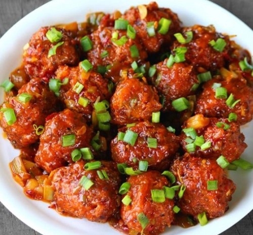 Veg Manchurian.