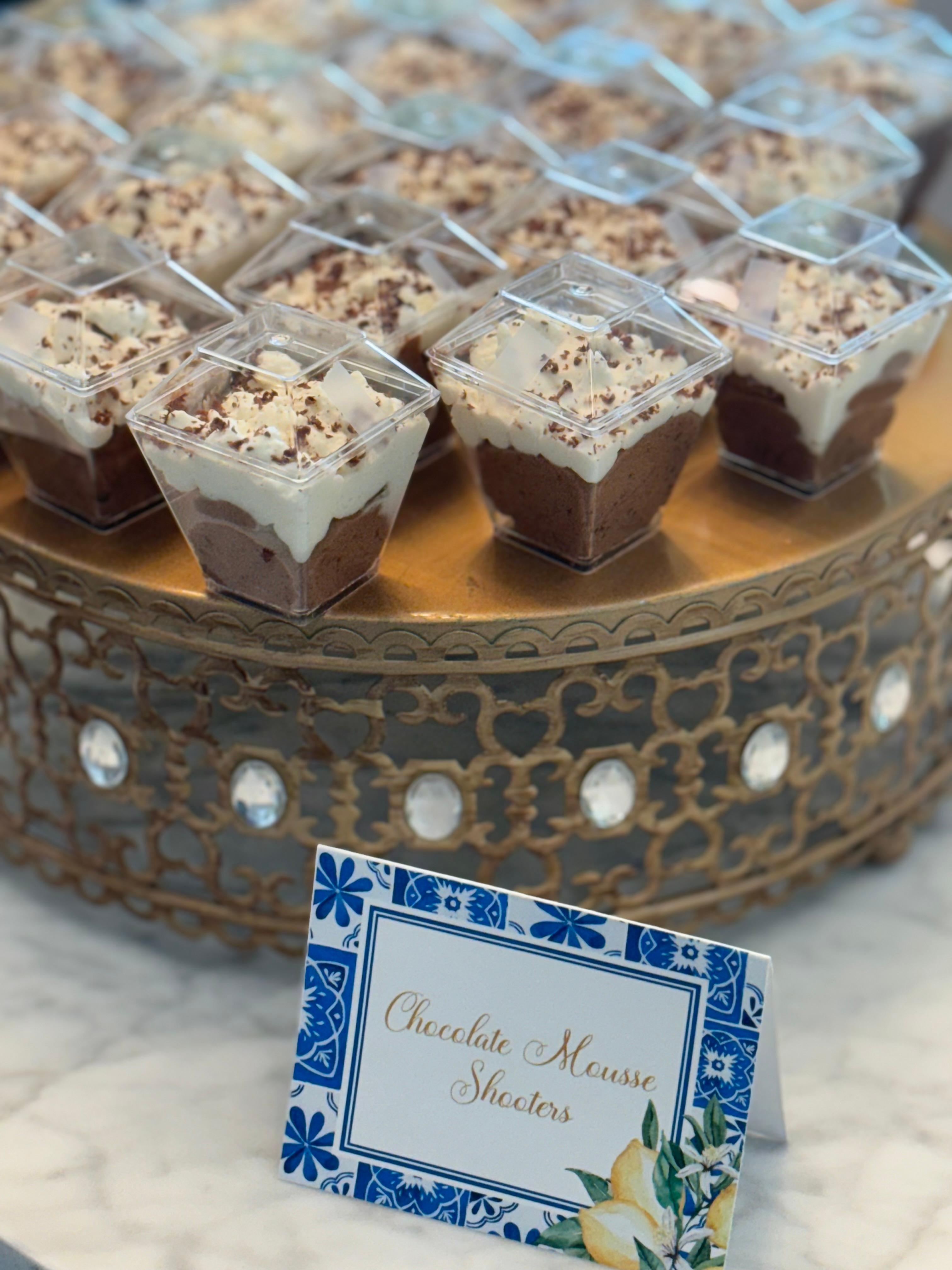 Chocolate Mousse Shooters.