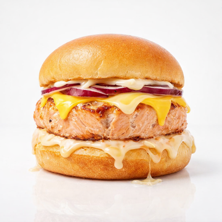 Salmon Burger.