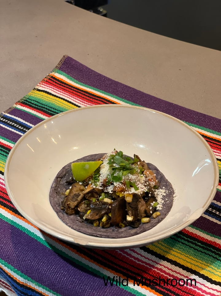 1\2  Tray Veggie Taco | Wild Mushrooms.